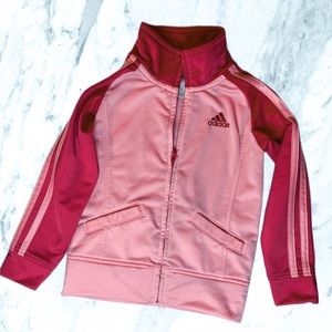 Adidas Size 3T Classic Zip Up Track Jacket Great Condition